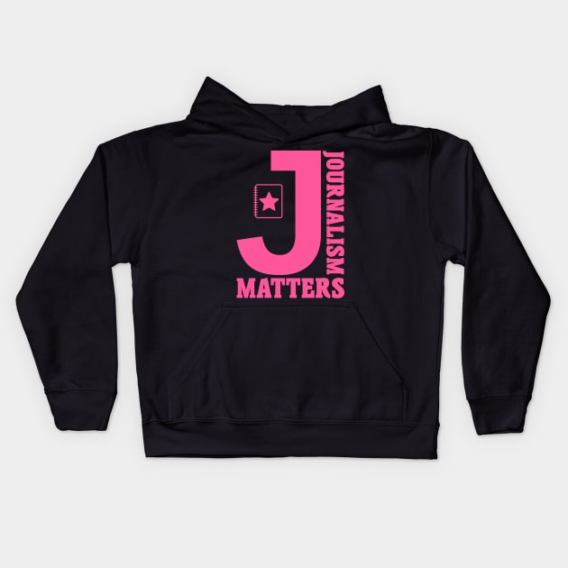 Journalism Matters Kids Hoodie by colorsplash